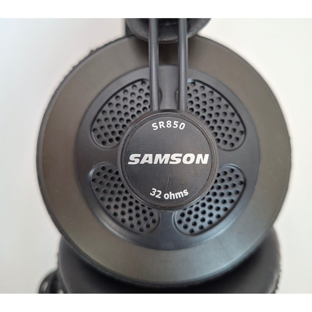 Samson SR850 Professional Studio Reference Headphones 32 Ohms Black TESTED